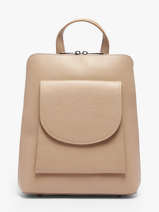 Sac � Dos Et �paule Cuir Milano Beige caviar CA240615