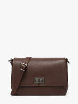 Sac Bandouli�re Caviar Cuir Milano Marron caviar CA24061