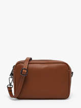 Sac Bandouli�re Caviar Cuir Milano Marron caviar CA25112