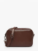 Sac Bandouli�re Caviar Cuir Milano Marron caviar CA25112