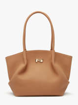 Sac Port� �paule Galat�e Cuir Nathan baume Marron nymphea 3