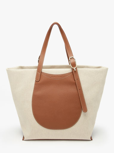 Longchamp Le foulonn� toile Besace Marron