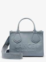 Cabas Zipp� S Jour Cuir Lancel Bleu jour A12995