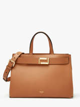 Sac Port� Main M Ang�le Cuir Lancel Marron angele A14017