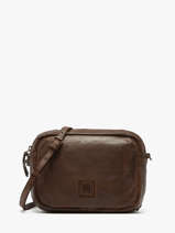 Sac Bandouli�re Heritage Cuir Biba Marron heritage BT32