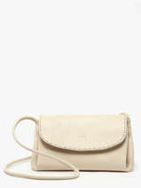 Sac Bandouli�re Leather Cuir Biba Beige leather ISE1L
