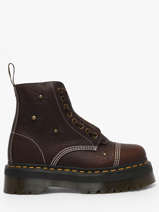 Boots En Cuir Dr martens Marron women 42818200