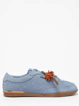Sneakers En Cuir Michael kors Bleu women OFS2S264