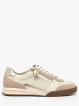 Sneakers En Cuir Mephisto Beige women P5147016