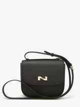 Sac Bandouli�re Penelope Cuir Nathan baume Noir odyssey 1