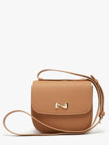 Sac Bandouli�re Penelope Cuir Nathan baume Marron odyssey 1