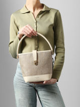 Sac Bandouli�re Capri Hexagona Blanc capri 4020266-vue-porte