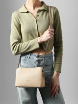 Sac Bandouli�re Zora Hexagona Beige zora 8620232-vue-porte
