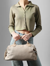 Handtas Beautiful Leder Milano Beige beautiful BE25111-vue-porte