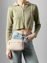 Cross Body Tas Velvet Leder Milano Roze velvet VE25115-vue-porte