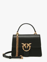 Sac Port� Main Love Bag Icon Cuir Pinko Noir love bag icon A0F1