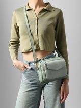 Cross Body Tas Velvet Caviar Leder Milano Groen velvet caviar VC25067-vue-porte