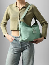 Sac Port� �paule Velvet Caviar Cuir Milano Vert velvet caviar VC250610-vue-porte