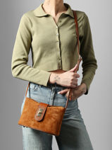 Cross Body Tas Velvet Caviar Leder Milano Bruin velvet caviar VC25115-vue-porte