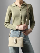 Cross Body Tas Velvet Caviar Leder Milano Beige velvet caviar VC25115-vue-porte