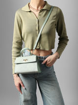 Sac Port� �paule Velvet Caviar Cuir Milano Vert velvet caviar VC25116-vue-porte