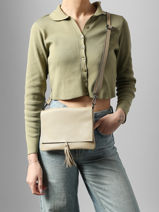 Cross Body Tas Caviar Leder Milano Beige caviar CA22112-vue-porte