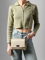 Cross Body Tas Caviar Leder Milano Beige caviar CA24061-vue-porte