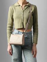 Sac Bandouli�re Caviar Cuir Milano Beige caviar CA25065-vue-porte