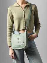 Cross Body Tas Caviar Leder Milano Groen caviar CA25067-vue-porte
