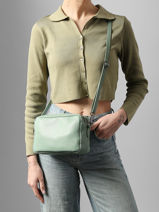 Sac Bandouli�re Caviar Cuir Milano Vert caviar CA25112-vue-porte