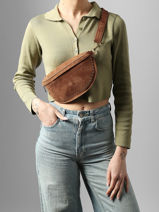 Sac Banane Cuir Milano Marron velvet VE25111-vue-porte