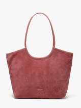 Sac Port� �paule Milan Cuir Daim Nat et nin Rose vintage MILAN