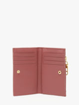 Porte-monnaie Vintage Cuir Nat et nin Rose vintage OSHI-vue-porte