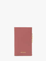 Porte-monnaie Vintage Cuir Nat et nin Rose vintage OSHI