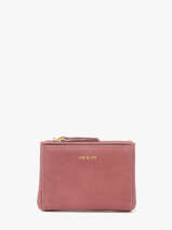 Portefeuille Vintage Cuir Nat et nin Rose vintage SOLY