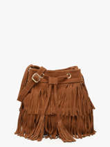 Sac Bandouli�re Velvet Milano Marron velvet VE24116O