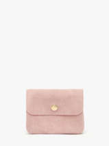 Porte-monnaie Velvet Cuir Milano Rose velvet VE23091O