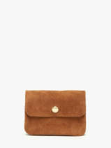 Portemonnee Velvet Leder Milano Bruin velvet VE23091O