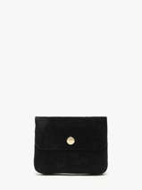 Portemonnee Velvet Leder Milano Zwart velvet VE23091O