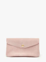 Portemonnee Leder Milano Roze velvet VE23113O