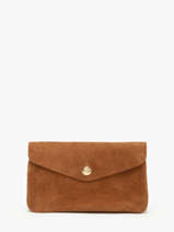 Porte-monnaie Velvet Cuir Milano Marron velvet VE23113O