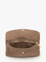 Porte-monnaie Velvet Cuir Milano Beige velvet VE23113O-vue-porte