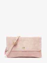 Sac Bandouli�re Velvet Cuir Milano Rose velvet VE23067O