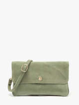 Sac Bandouli�re Velvet Cuir Milano Vert velvet VE23067O