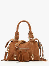 Sac Bandouli�re Velvet Cuir Milano Marron velvet VE24092O