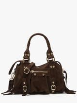 Sac Bandouli�re Velvet Cuir Milano Marron velvet VE24093O