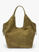 Sac Port� �paule Vintage Cuir Mila louise Beige vintage 23030V