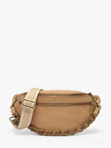 Heuptasje Leder Mila louise Beige vintage 23689C1