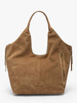 Sac Port� �paule Vintage Cuir Mila louise Marron vintage 23030V