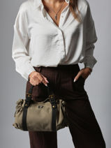 Sac 18h Canvas Coton Gerard darel Vert canvas DDS67450-vue-porte